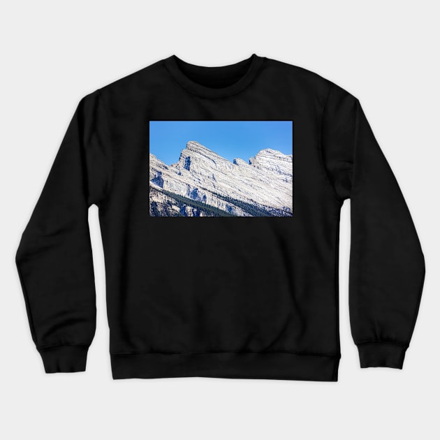 Mountain Peaks and Blue Sky Crewneck Sweatshirt by saku1997